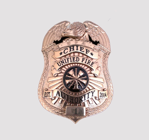 Law Enforcement and Fire Fighter Badges Custom Made for Your District